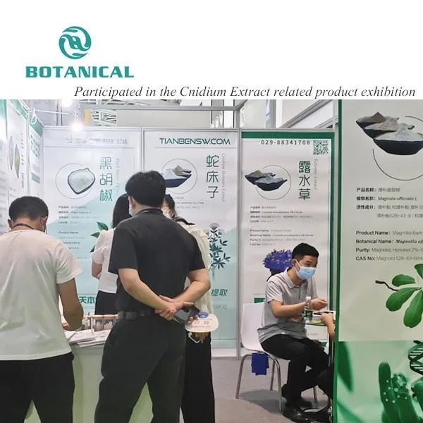 Participated in the Cnidium Extract related product exhibition by Botanical Cube Inc